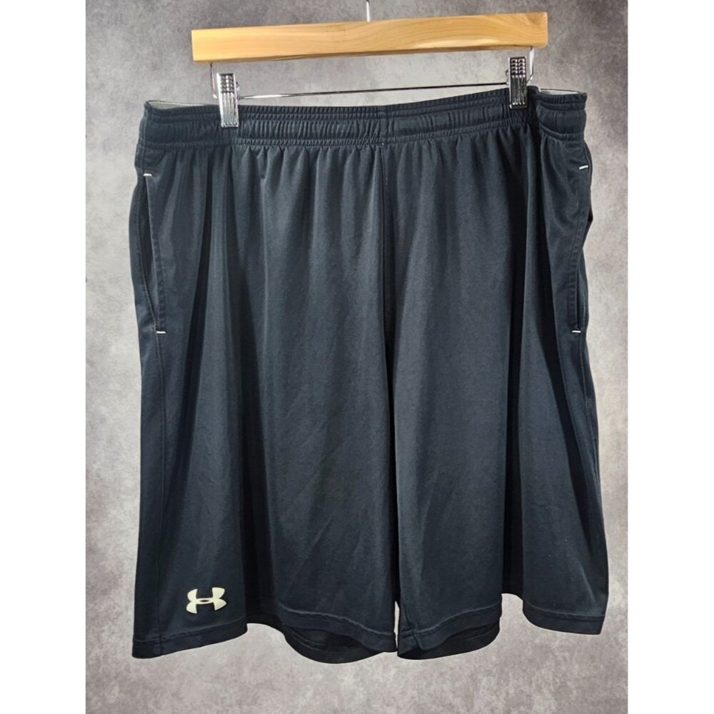 Under Armour Vintage Men Athletic Heat Gear Shorts Black 2XL Swim Sport Pants